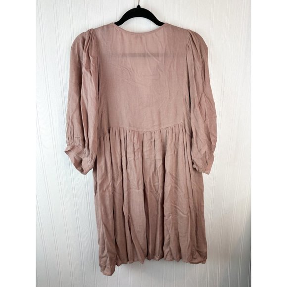 Umgee boho‎ Blush dress embroidered bodice size small - Picture 2 of 6